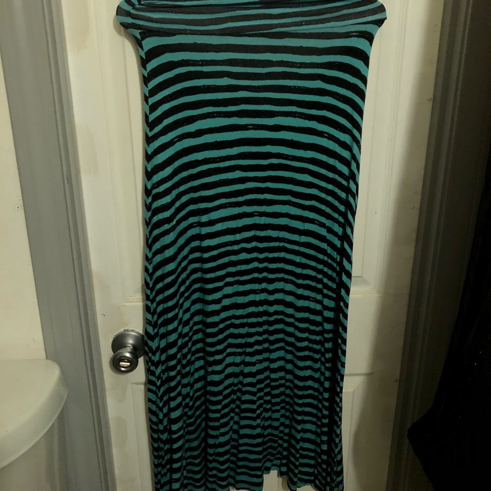 Long striped skirt